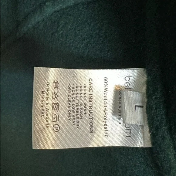 Belle & Bloom green coat, size L - Picture 9 of 9